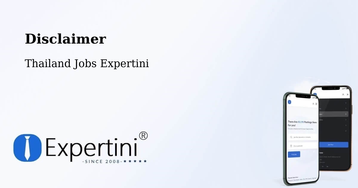 Disclaimer – Amphoe Kapho - Thailand Jobs Expertini
